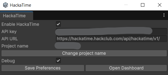 Hackatime for Unity